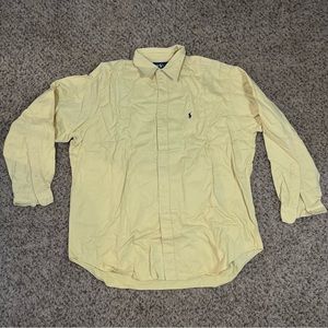 Ralph Lauren Yellow Mens XL Dress Shirt